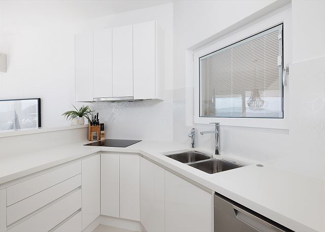 Kitchen with full-size appliances